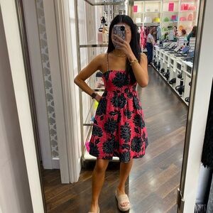 Floral Pink and Black Kate Spade Dress